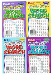 NEW Lot 4 Penny Press Dell Word Seek Search PUZZLE LOVERS Puzzle Books