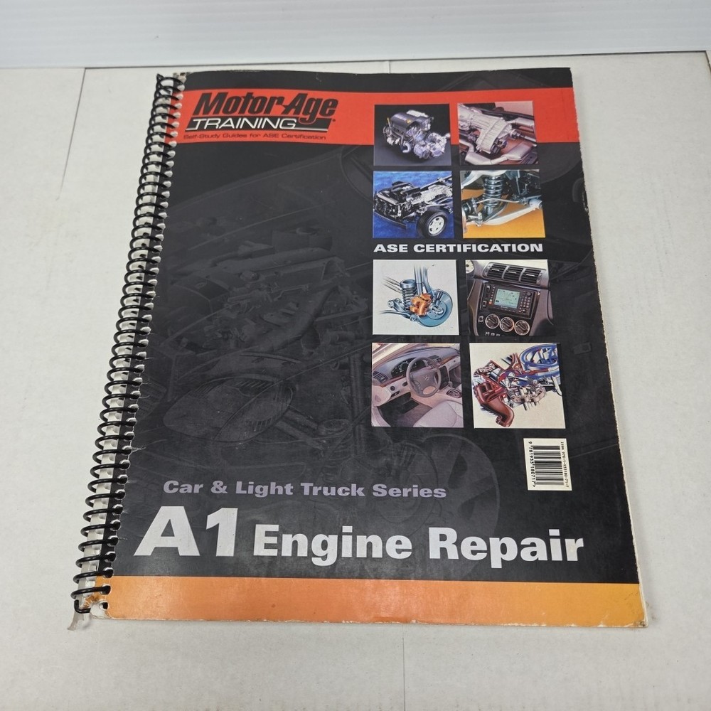 A1 Automotive Engine Repair : Motor Age Training Self-Study Guide Back Cover Rip