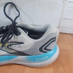 Brooks Glycerin 21 Shoes Mens Size 9.5D Gray Blue Neutral Cushioned Running