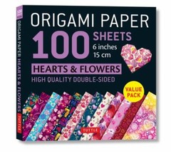 Origami Paper 100 Sheets Hearts and Flowers 6 15 Cm : Tuttle Orig