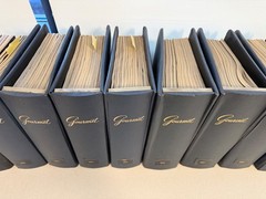 Vintage Gourmet Magazine Bound Volumes Blue Hardcover Kitchen Library Set