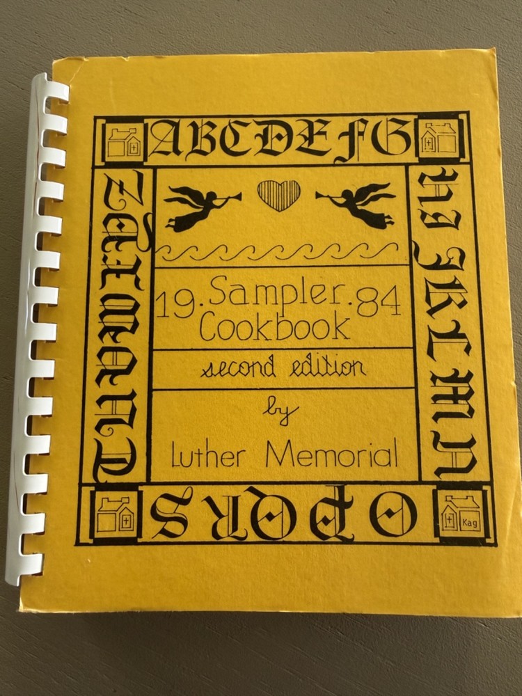 1984 Luther Memorial Sampler Cookbook – over 500 pages! church community recipes