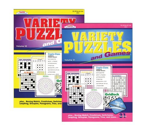 Variety Puzzles and Games – Office Product – ACCEPTABLE