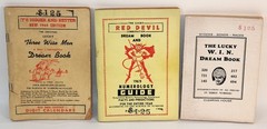 3 Rare 60’s Dream Numerology Books • LUCKY WIN, RED DEVIL & THREE WISE MEN