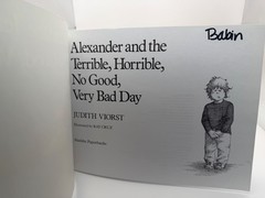 Alexander and the Terrible Horrible No Good Very Bad Day VG