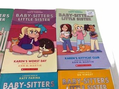 The Baby Sitters Club Little Sisters Books Lot #1-7 + 9 Graphic Novel Paperbacks