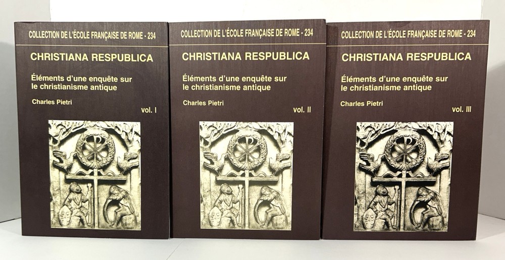 3 Volume Set of Christiana Respublica by Charles Pietri 1997 Softcovers