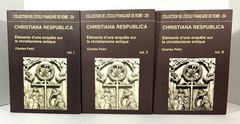 3 Volume Set of Christiana Respublica by Charles Pietri 1997 Softcovers