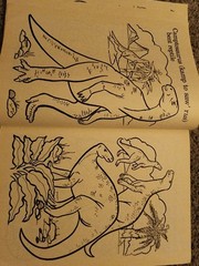 Vintage 1987 Golden Dinosaurs Giant Coloring Book 92 Pages Left Uncolored VTG