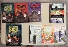 2 Box Sets/6 Books: Last Kids on Earth Max Brallier & Neil Gaiman Graveyard/Milk