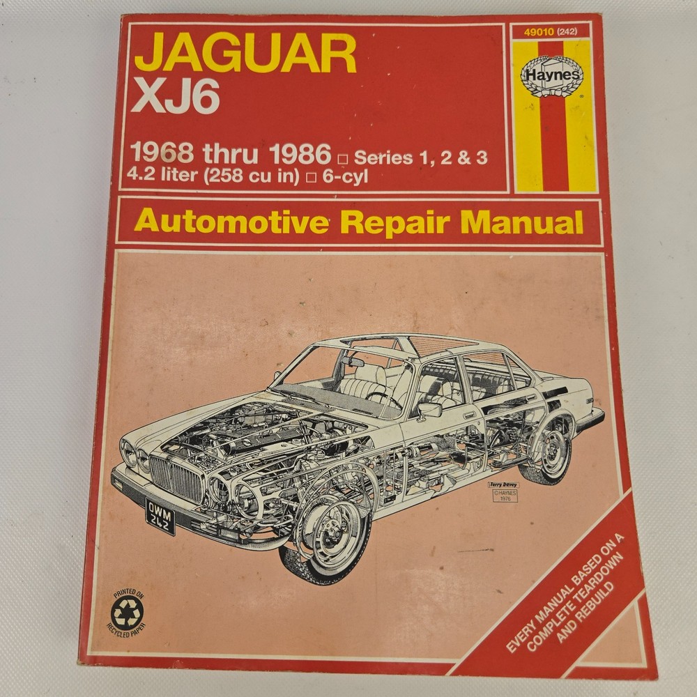Jaguar XJ6 1968 thru 1986: Series 1, 2 & 3 Haynes Manuals by Haynes, John 49010