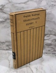 English Readings Shakespeare Henry V Stoll 1922 Hardback Book
