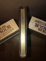 HELLER WITH A GUN Louis L’Amour Collection GENUINE LEATHER Gold Gilt Page Edges