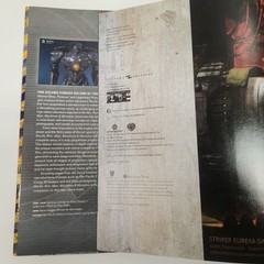 Pacific Rim: Man, Machines and Monsters by David S. Cohen contains stickers