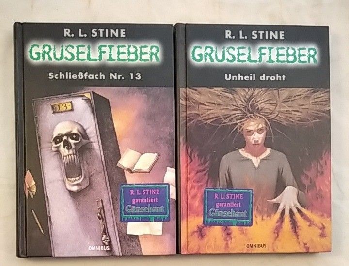 Konvolut von 2 Gänsehaut-Büchern von R. L. Stine: Gruselfieber, Band 2: Schließf