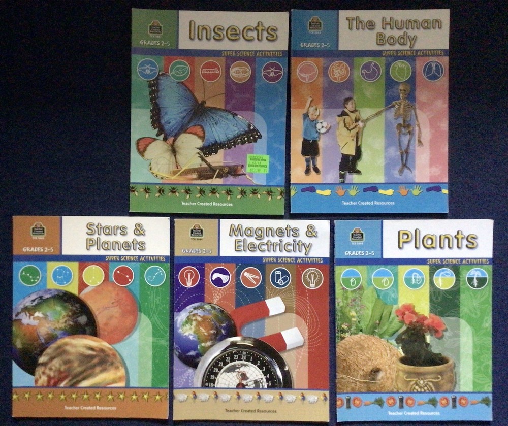 TCR Super Science Activities (5 Workbook Bundle – Grades 2-5) 3661-3665