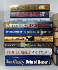 16 Mystery Thriller Crime Detective Novels – Assorted Fiction Book Lot