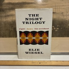 Elie Wiesel Trilogy Book Night Dawn The Accident Holocaust Jewish History Books