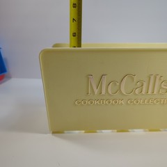 McCall’s Cookbook Collection Holder 1970’s Plastic 9 1/2” X 5 1/4” Stand Only