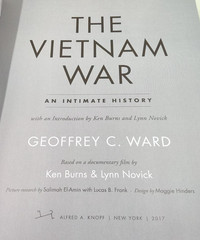 The Vietnam War by Geoffrey C. Ward and Ken Burns Signed 1st Ed. 2017 HC