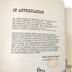 VTG 1968 Favorite Recipes of California Winemakers Cookbook Wine Pairings 60s