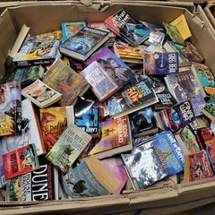 Lot of 10 Pounds (LB) Science Fiction Fantasy Book Hard/Softback RANDOM RARE MIX
