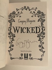 Wicked: 30th Anniversary Edition by Gregory Maguire (2025, HC) SIGNED 1st Thus