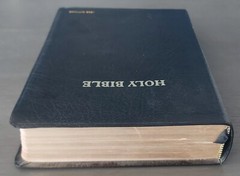 Holy Bible Premium Bonded Leather B&H KJV Giant Print Edition Red Letter 1982 VG