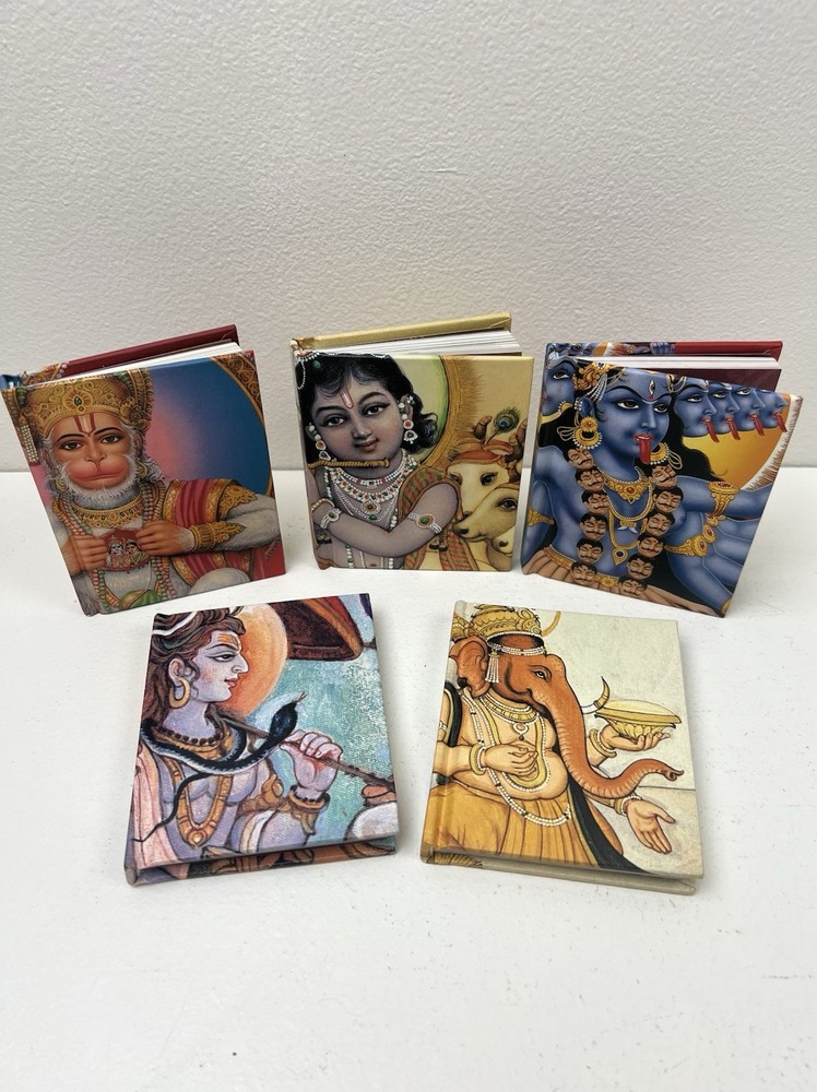 Mandala Set of 5 Minibooks Hinduism Religion Spirituality Kali Ganesh Krishna