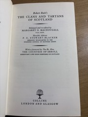 Clans & Tartans of Scotland Robert Bain 1968 HCDJ
