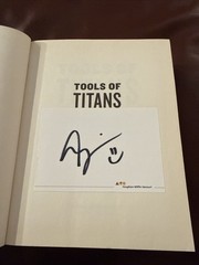 SIGNED Timothy Ferriss Tools of Titans Hardcover Book NEW