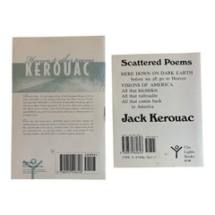 Jack Kerouac Poetry Book Lot Scattered Poems & Heaven and Other Poems
