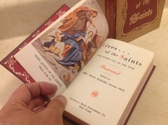 Catholic Book Publishing 1955 LIVES OF THE SAINTS Hardback Book & Sleeve EXC.