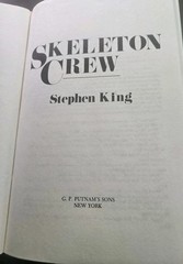 Vintage Skeleton Crew Stephen King G P Putnam’s Sons Black HC DJ 1985 USA