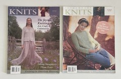 Lot 6 INTERWEAVE KNITS Knitting Books Magazine Assorted Issues 2002 2003 2004