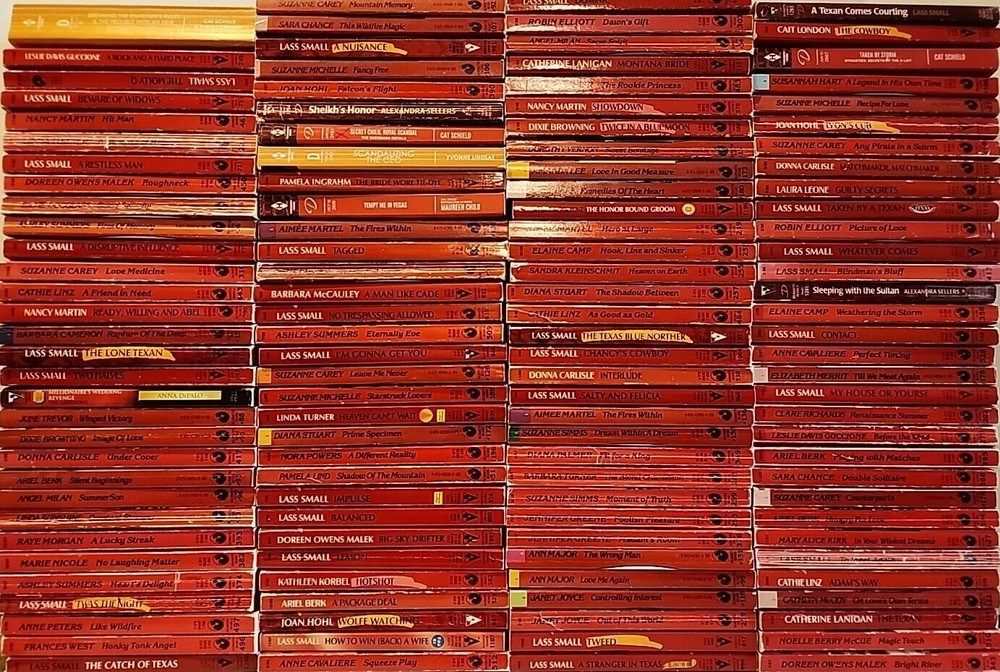 Lot of 100 Harlequin/Silhouette Desire Romance Paperbacks Random Mix Vintage