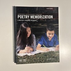 IEW Poetry Memorization Linguisitic Development Mastery Learning Teachers Manual