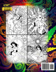 Stoner Coloring Book: Funny Weed Coloring Page for Adults, Trippy & Psychedelic