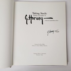 TAKING STOCK: Paintings & Sculpture G Harvey Jones 1st Edition SIGNED 1191/1250