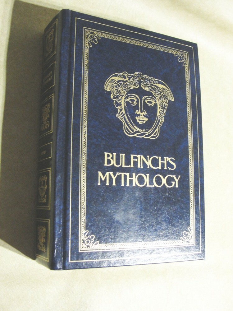 Bulfinch’s Mythology, Avenel 1978, Gold Gilt on Navy Leatherette Cover, Fancy