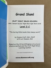 Craft Right Brain Readers: Level 2B 2C 2D, Homeschool, Reading, Phonics, PB