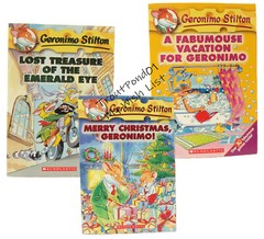Lot 3 Childrens Books Geronimo Stilton Fabumous Vacation Christmas Lost Treasure