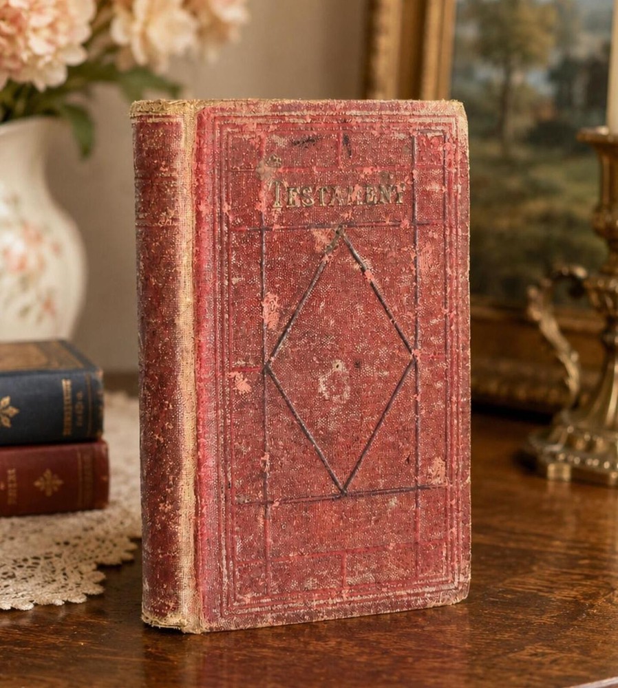 Antique 1881 Holy Bible New Testament Pocket Edition – NY American Bible Society