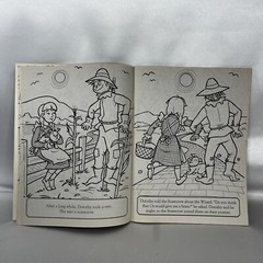The Wizard Of Oz Coloring Story Book 4 Sheets Color Stickers
