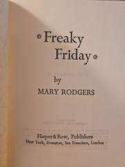 „Freaky Friday” by Mary Rodgers – Hardcover Book w/Dustjacket – 1972 1st Edition