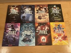 Amulet Books 1-8 Box Set Kazu Kibuishi Scholastic 2018 Graphic Novel Paperback