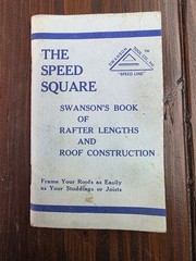 Swansons Speed Square Blue Book Rafter Lengths Roof Construction Roofing Vintage
