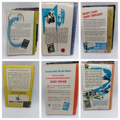 Noir Books Vintage Lot Of 6 Mystery Detective Various Authors And Years