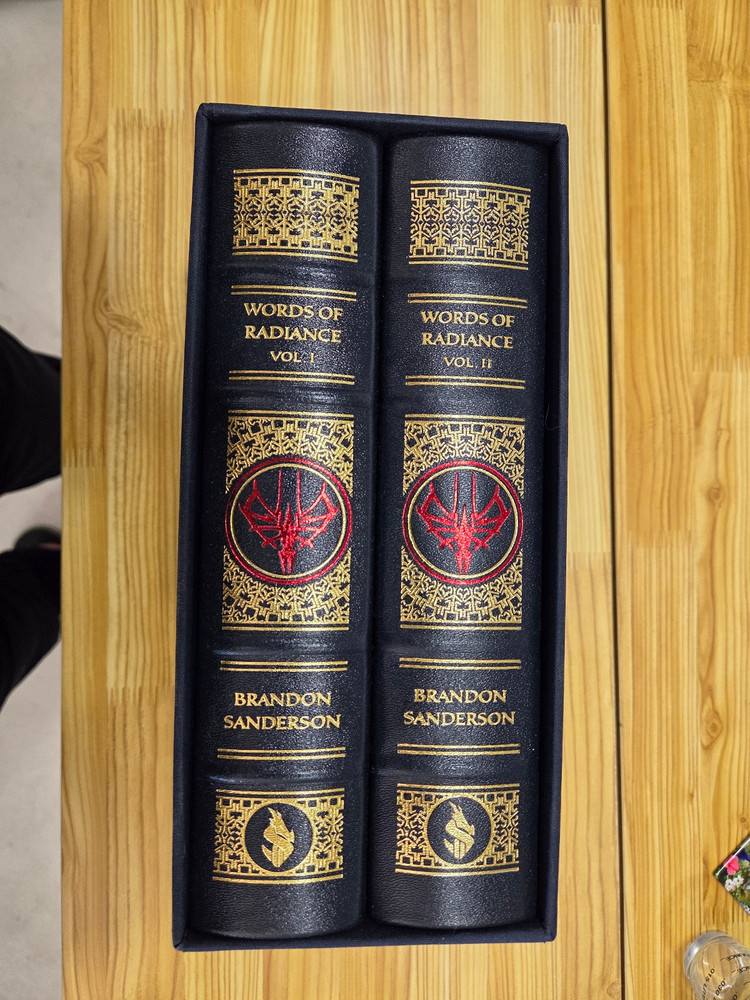 Words of Radiance Leatherbound Signed by Brandon Sanderson, 1st Edition