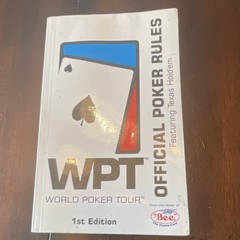 World Poker Tour Official Poker Rules Texas Hold’em 1st Ed Playing Card Co.